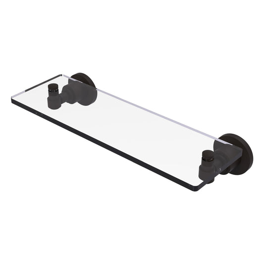 Allied Brass WS-1/16-ORB Washington Square 16" Oil Rubbed Bronze Glass Vanity Shelf