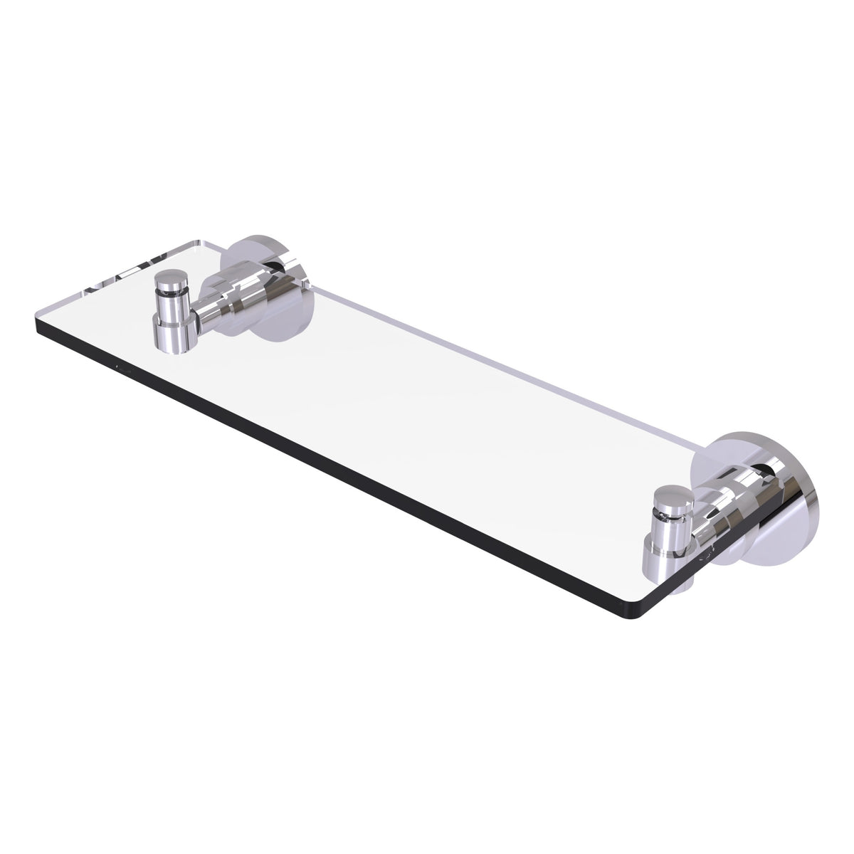 Allied Brass WS-1/16-PC Washington Square 16" Polished Chrome Glass Vanity Shelf