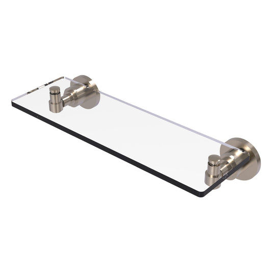 Allied Brass WS-1/16-PEW Washington Square 16" Antique Pewter Glass Vanity Shelf