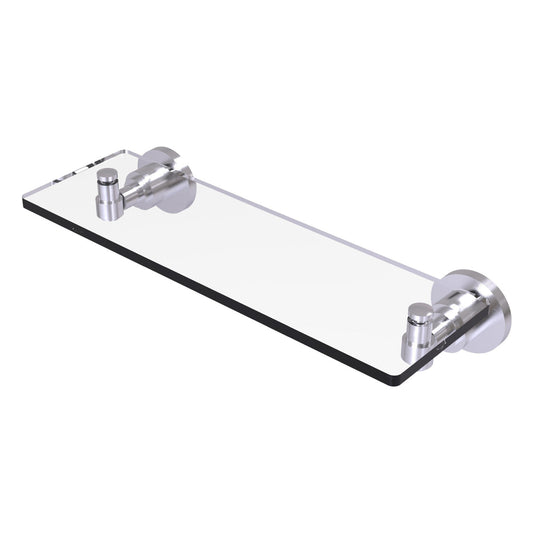 Allied Brass WS-1/16-SCH Washington Square 16" Satin Chrome Glass Vanity Shelf