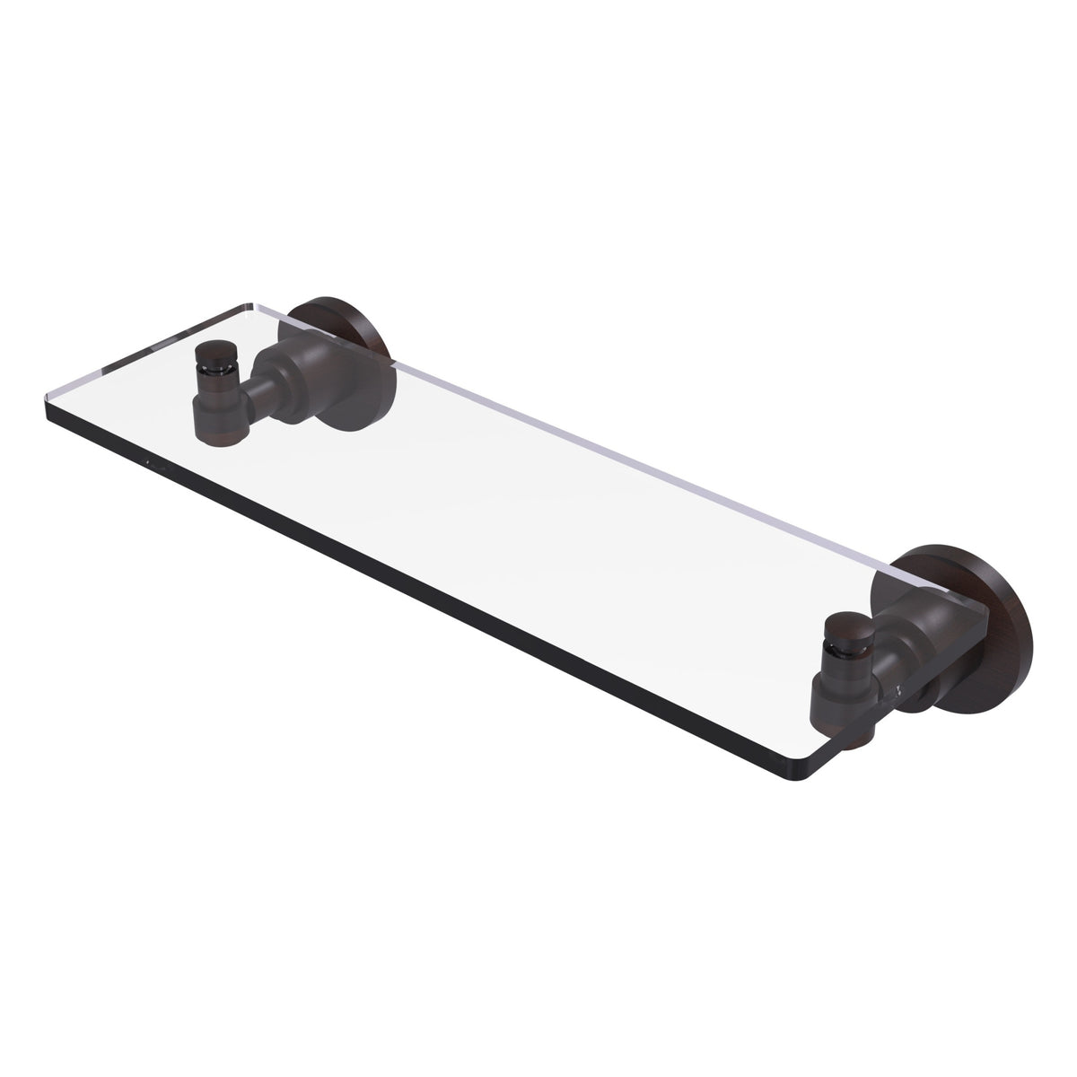Allied Brass WS-1/16-VB Washington Square 16" Venetian Bronze Glass Vanity Shelf