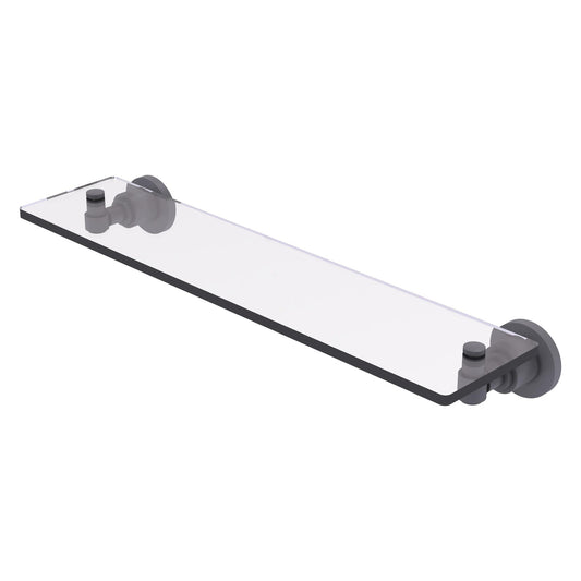 Allied Brass WS-1/22-GYM Washington Square 22" Matte Gray Glass Vanity Shelf