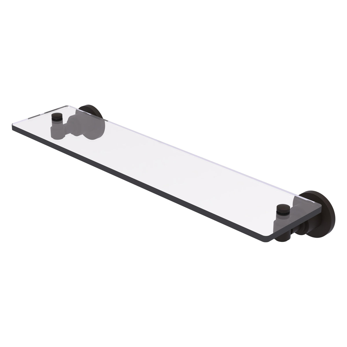 Allied Brass WS-1/22-ORB Washington Square 22" Oil Rubbed Bronze Glass Vanity Shelf