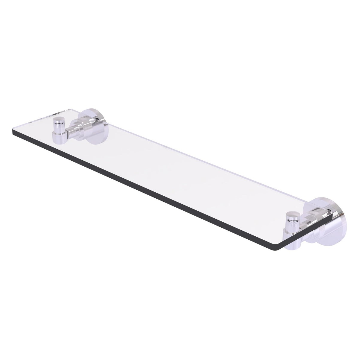 Allied Brass WS-1/22-PC Washington Square 22" Polished Chrome Glass Vanity Shelf