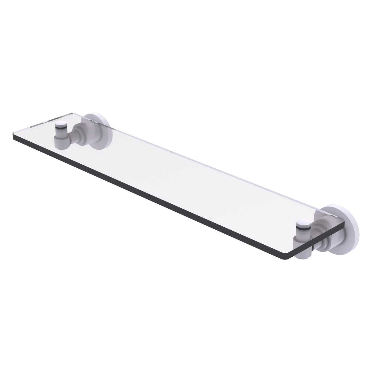 Allied Brass WS-1/22-WHM Washington Square 22" Matte White Glass Vanity Shelf