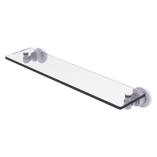 Allied Brass WS-1/22-WHM Washington Square 22" Matte White Glass Vanity Shelf