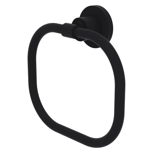 Allied Brass WS-16-BKM Washington Square Matte Black Towel Ring