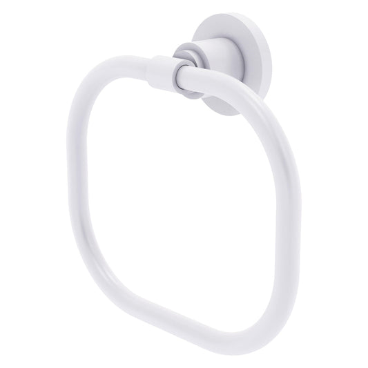 Allied Brass WS-16-WHM Washington Square Matte White Towel Ring