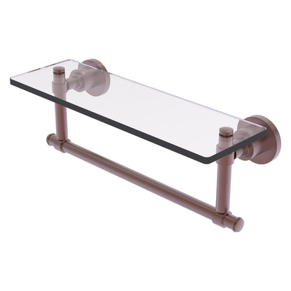 Allied Brass WS-1TB/16-CA Washington Square 16" Antique Copper Glass Vanity Shelf