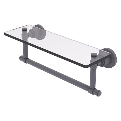 Allied Brass WS-1TB/16-GYM Washington Square 16" Matte Gray Glass Vanity Shelf