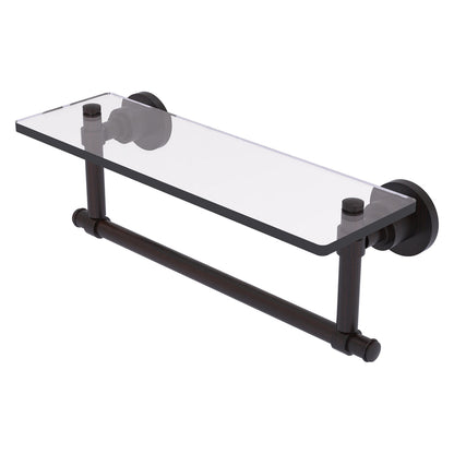 Allied Brass WS-1TB/16-VB Washington Square 16" Venetian Bronze Glass Vanity Shelf