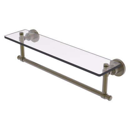Allied Brass WS-1TB/22-ABR Washington Square 22" Antique Brass Glass Vanity Shelf