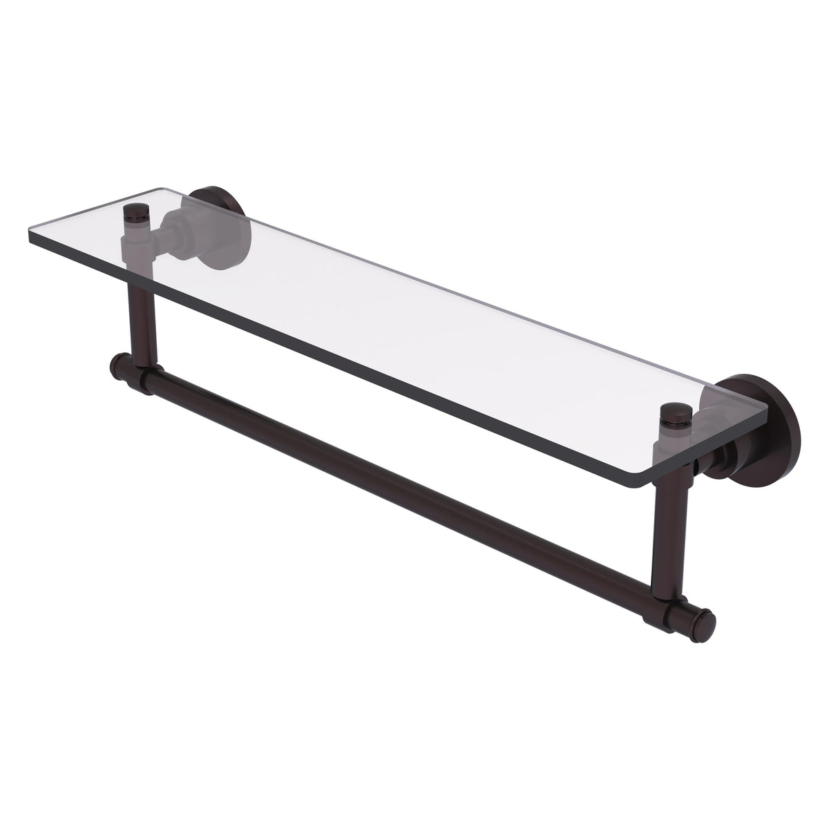 Allied Brass WS-1TB/22-ABZ Washington Square 22" Antique Bronze Glass Vanity Shelf