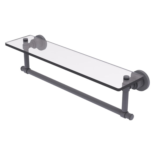 Allied Brass WS-1TB/22-GYM Washington Square 22" Matte Gray Glass Vanity Shelf
