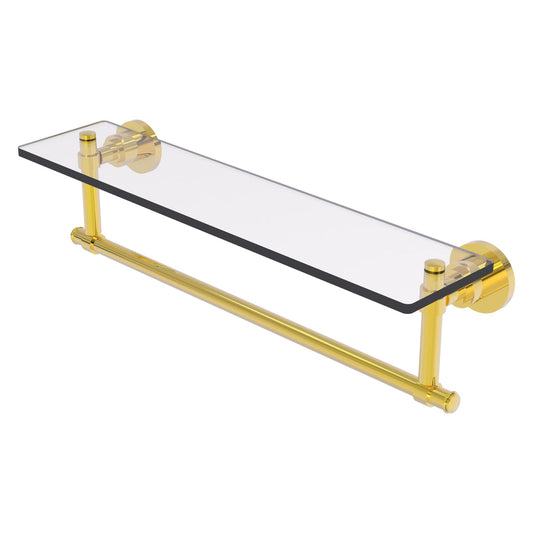 Allied Brass WS-1TB/22-PB Washington Square 22" Polished Brass Glass Vanity Shelf
