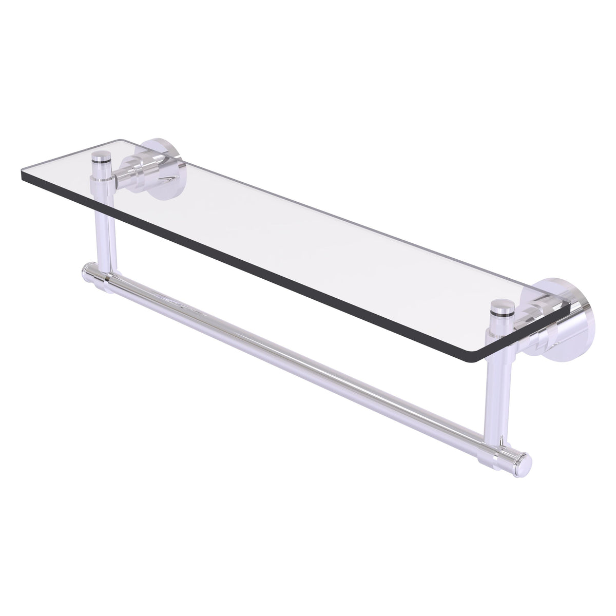 Allied Brass WS-1TB/22-PC Washington Square 22" Polished Chrome Glass Vanity Shelf