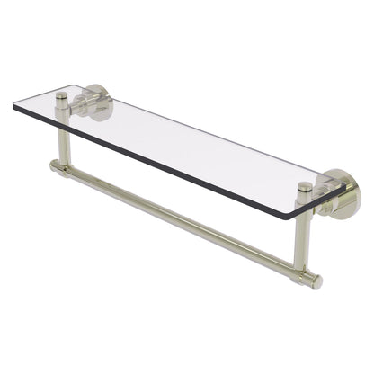 Allied Brass WS-1TB/22-PNI Washington Square 22" Polished Nickel Glass Vanity Shelf