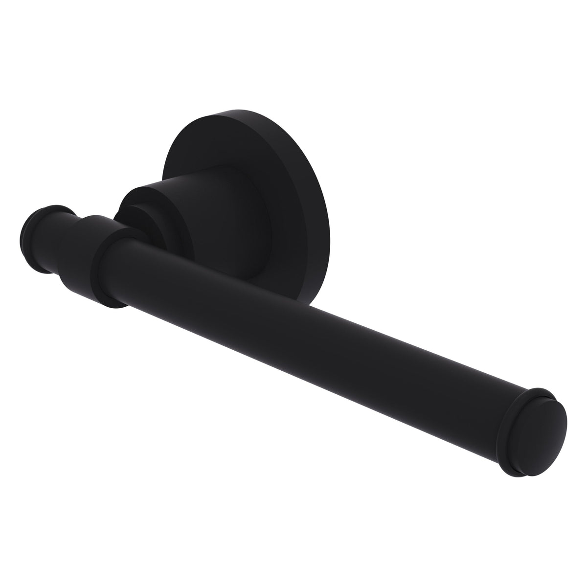 Allied Brass WS-24E-BKM Washington Square Matte Black Euro Style Toilet Tissue Holder