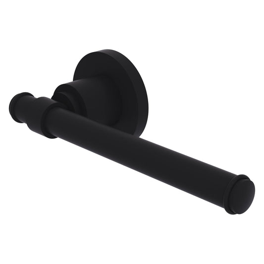 Allied Brass WS-24E-BKM Washington Square Matte Black Euro Style Toilet Tissue Holder