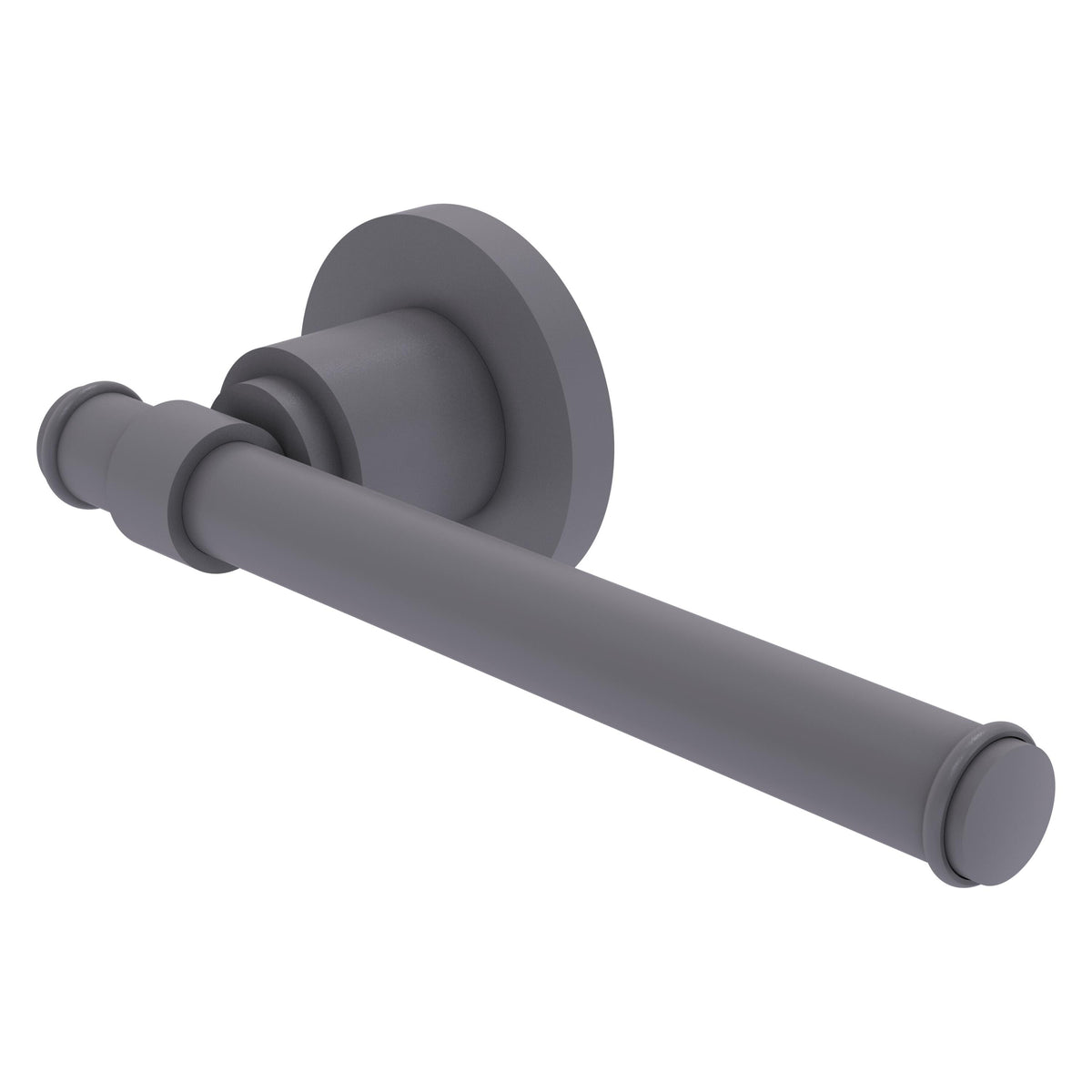 Allied Brass WS-24E-GYM Washington Square Matte Gray Euro Style Toilet Tissue Holder