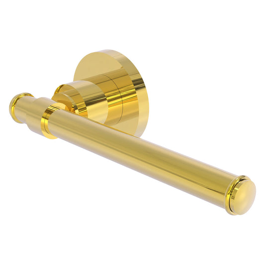 Allied Brass WS-24E-PB Washington Square Polished Brass Euro Style Toilet Tissue Holder
