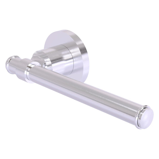 Allied Brass WS-24E-SCH Washington Square Satin Chrome Euro Style Toilet Tissue Holder