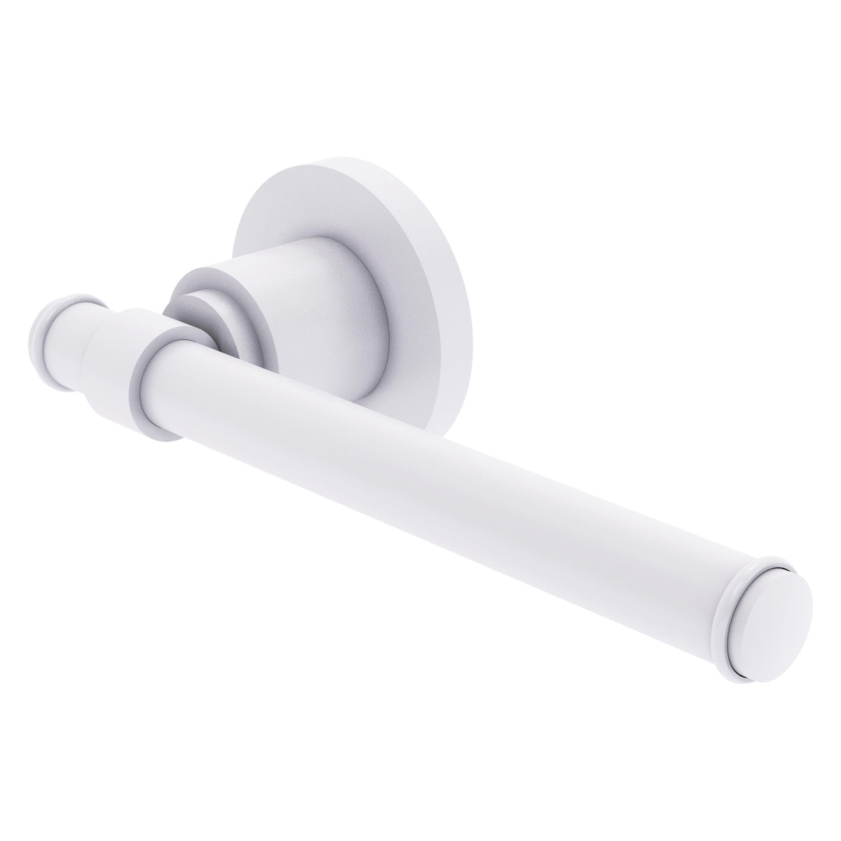 Allied Brass WS-24E-WHM Washington Square Matte White Euro Style Toilet Tissue Holder
