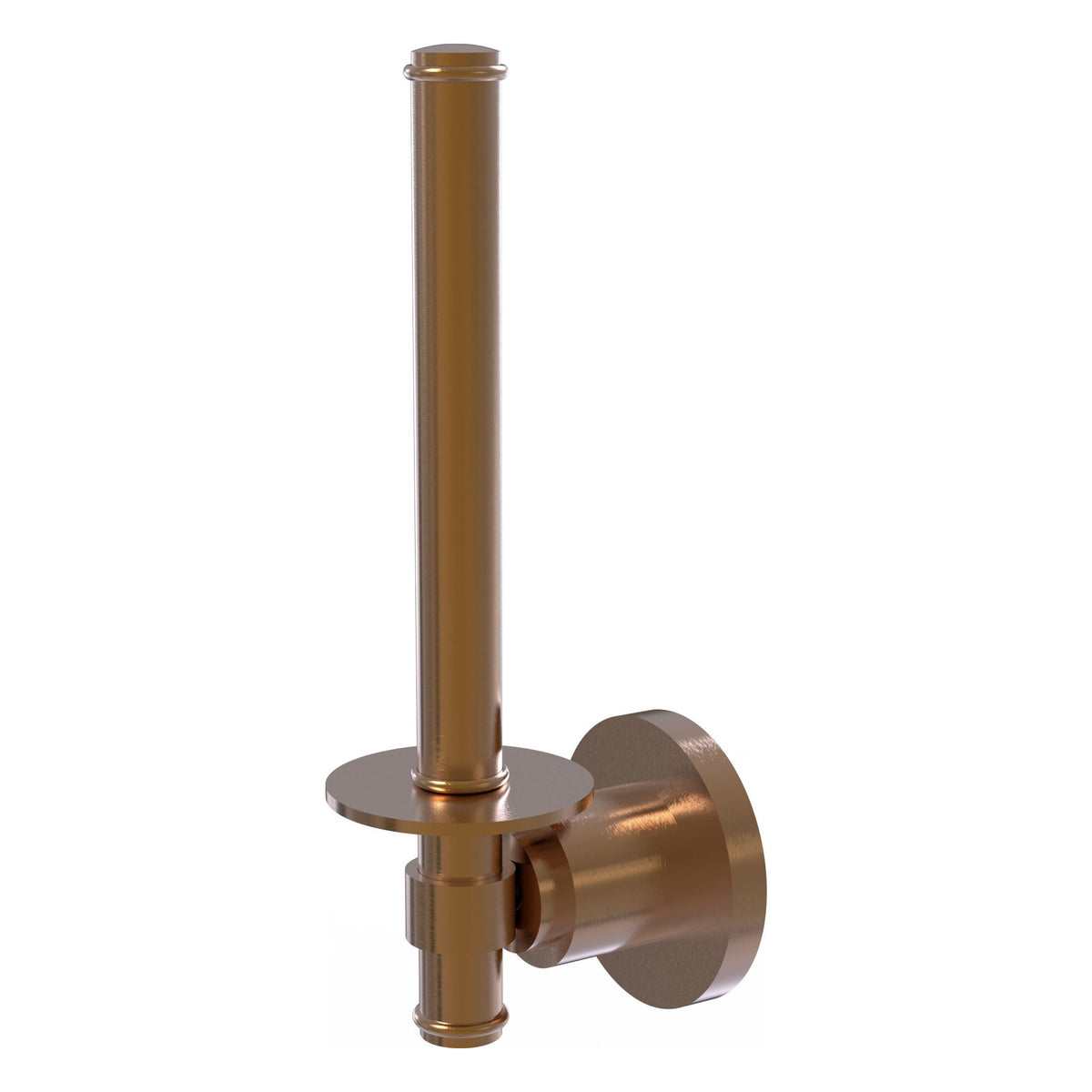 Allied Brass WS-24U-BBR Washington Square Brushed Bronze Upright Toilet Tissue Holder