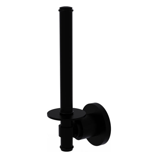 Allied Brass WS-24U-BKM Washington Square Matte Black Upright Toilet Tissue Holder