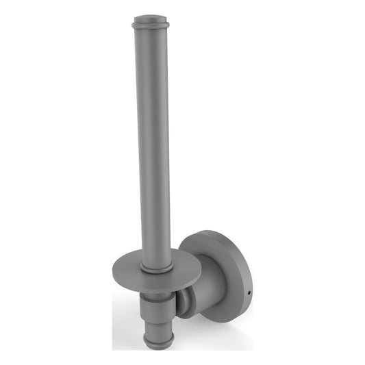 Allied Brass WS-24U-GYM Washington Square Matte Gray Upright Toilet Tissue Holder