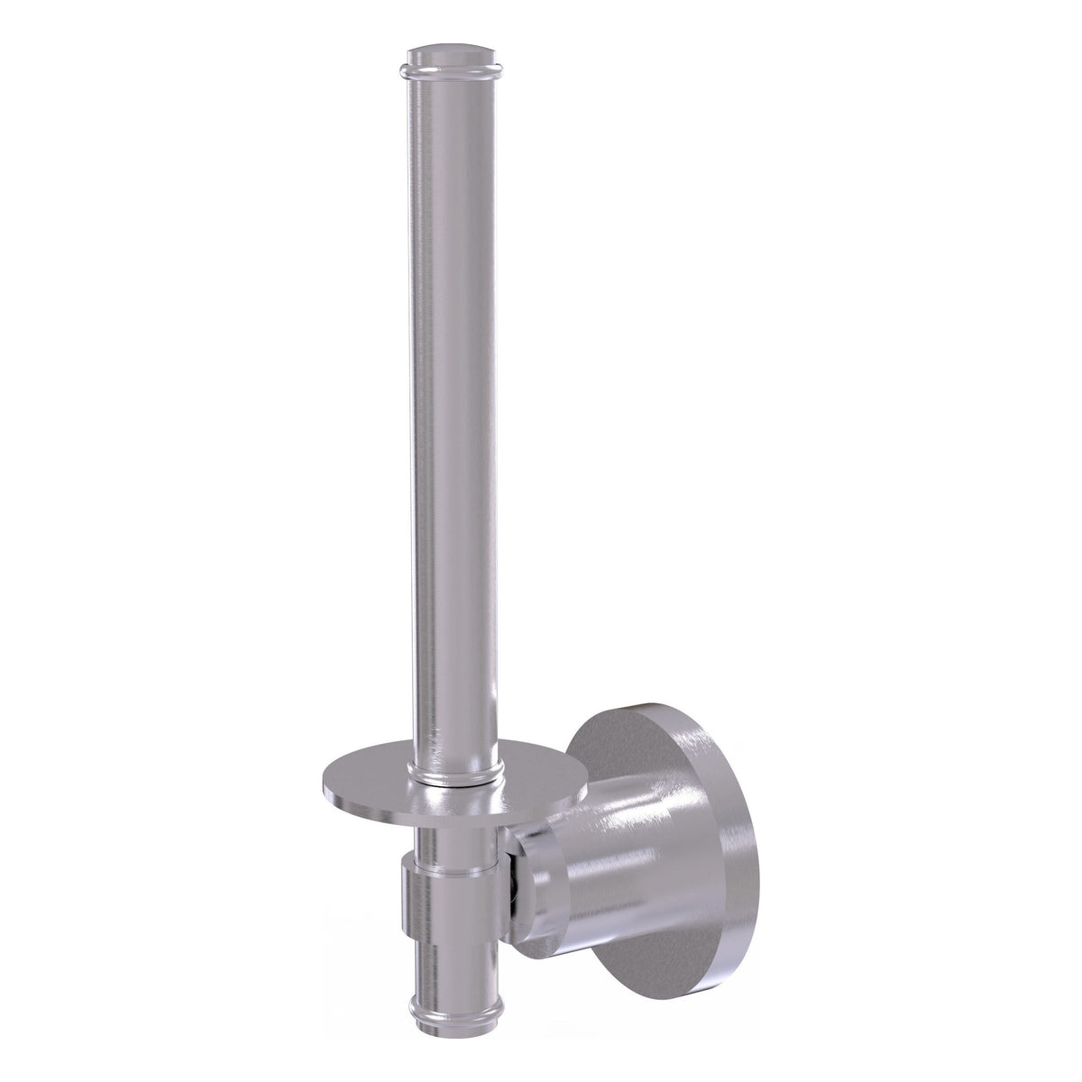Allied Brass WS-24U-SCH Washington Square Satin Chrome Upright Toilet Tissue Holder