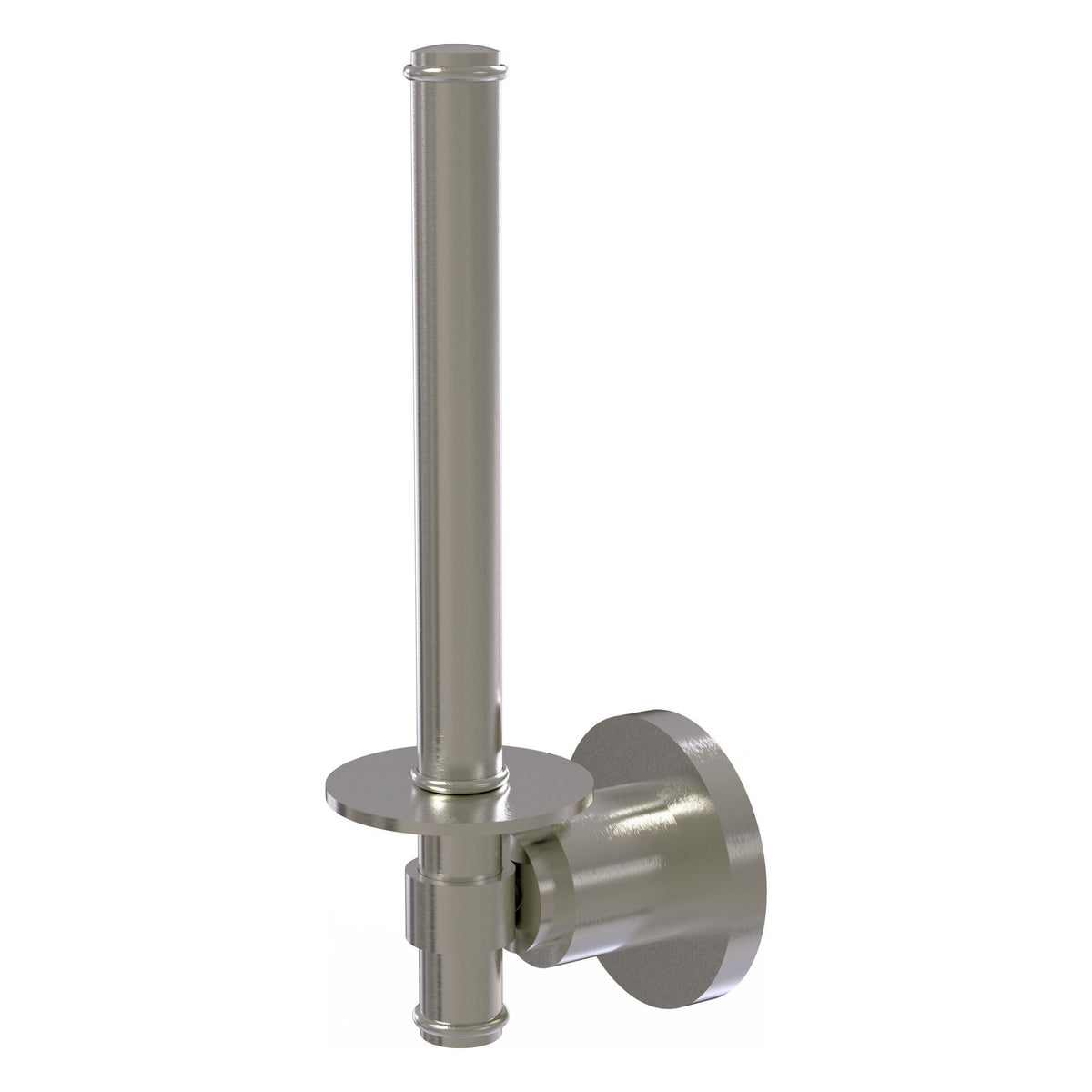 Allied Brass WS-24U-SN Washington Square Satin Nickel Upright Toilet Tissue Holder