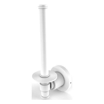Allied Brass WS-24U-WHM Washington Square Matte White Upright Toilet Tissue Holder