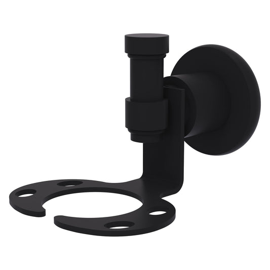 Allied Brass WS-26-BKM Washington Square Matte Black Tumbler and Toothbrush Holder