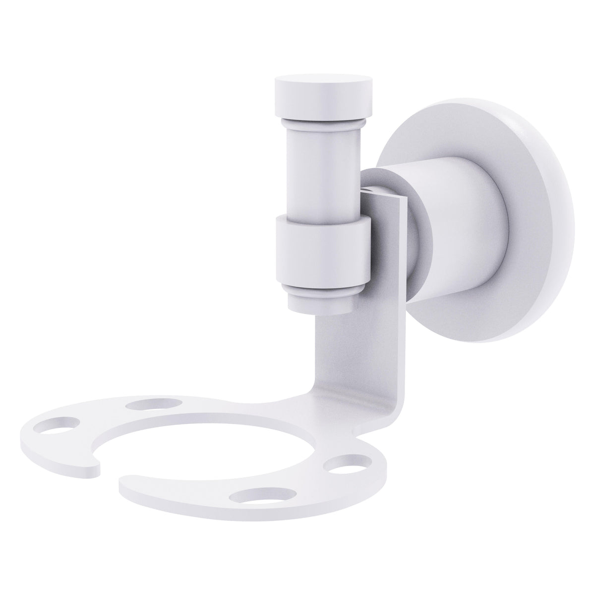 Allied Brass WS-26-WHM Washington Square Matte White Tumbler and Toothbrush Holder