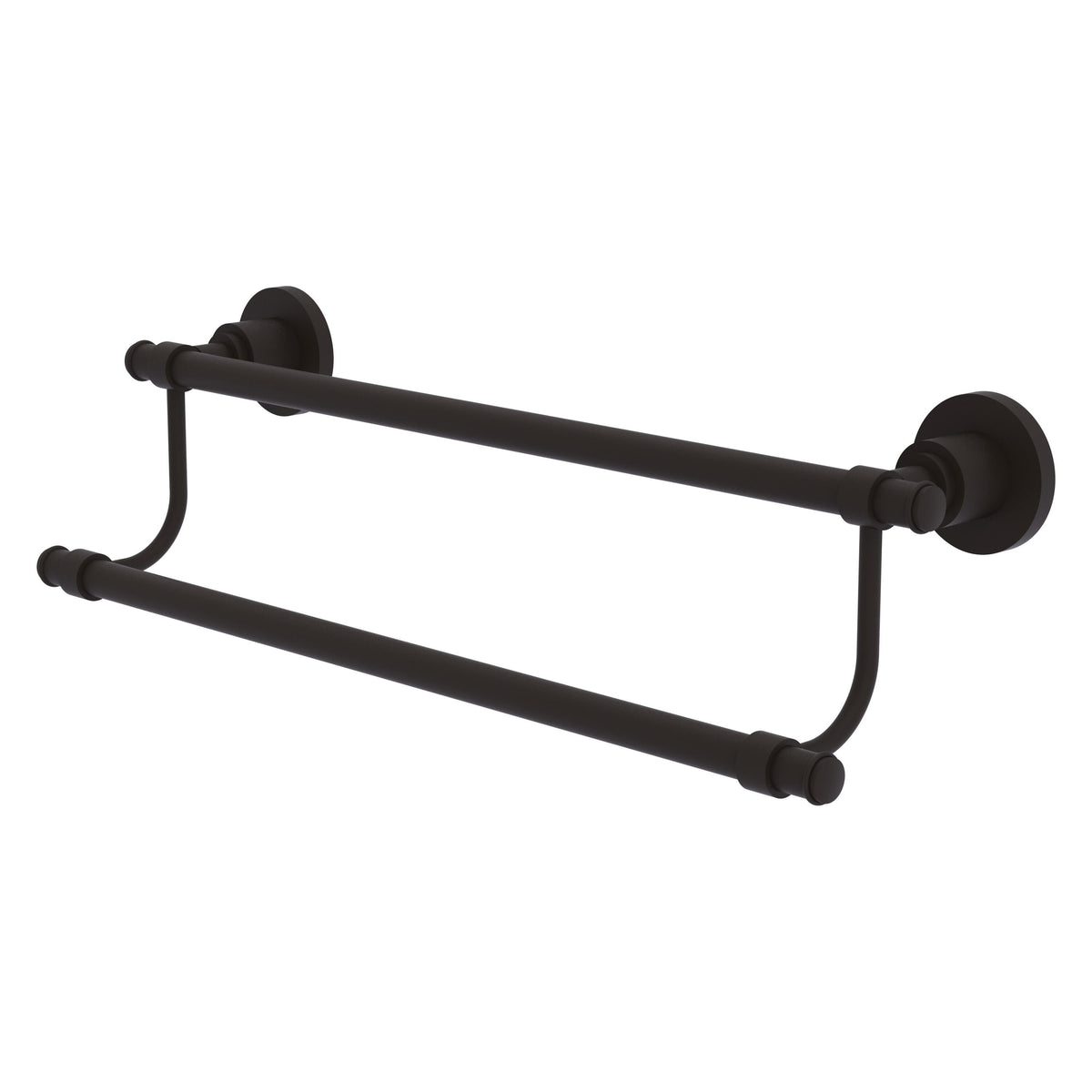 Allied Brass WS-72/18-ORB Washington Square 18" Double Oil Rubbed Bronze Towel Bar