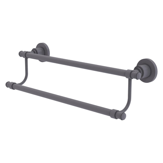 Allied Brass WS-72/30-GYM Washington Square 30" Double Matte Gray Towel Bar