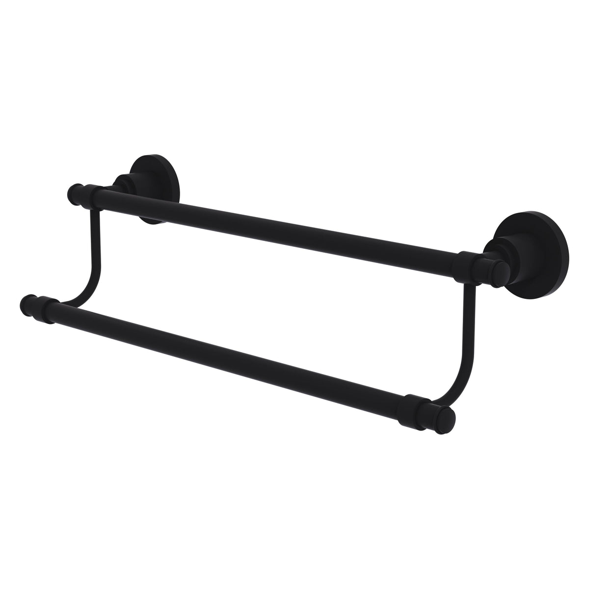 Allied Brass WS-72/36-BKM Washington Square 36" Double Matte Black Towel Bar
