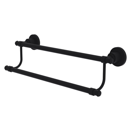 Allied Brass WS-72/36-BKM Washington Square 36" Double Matte Black Towel Bar