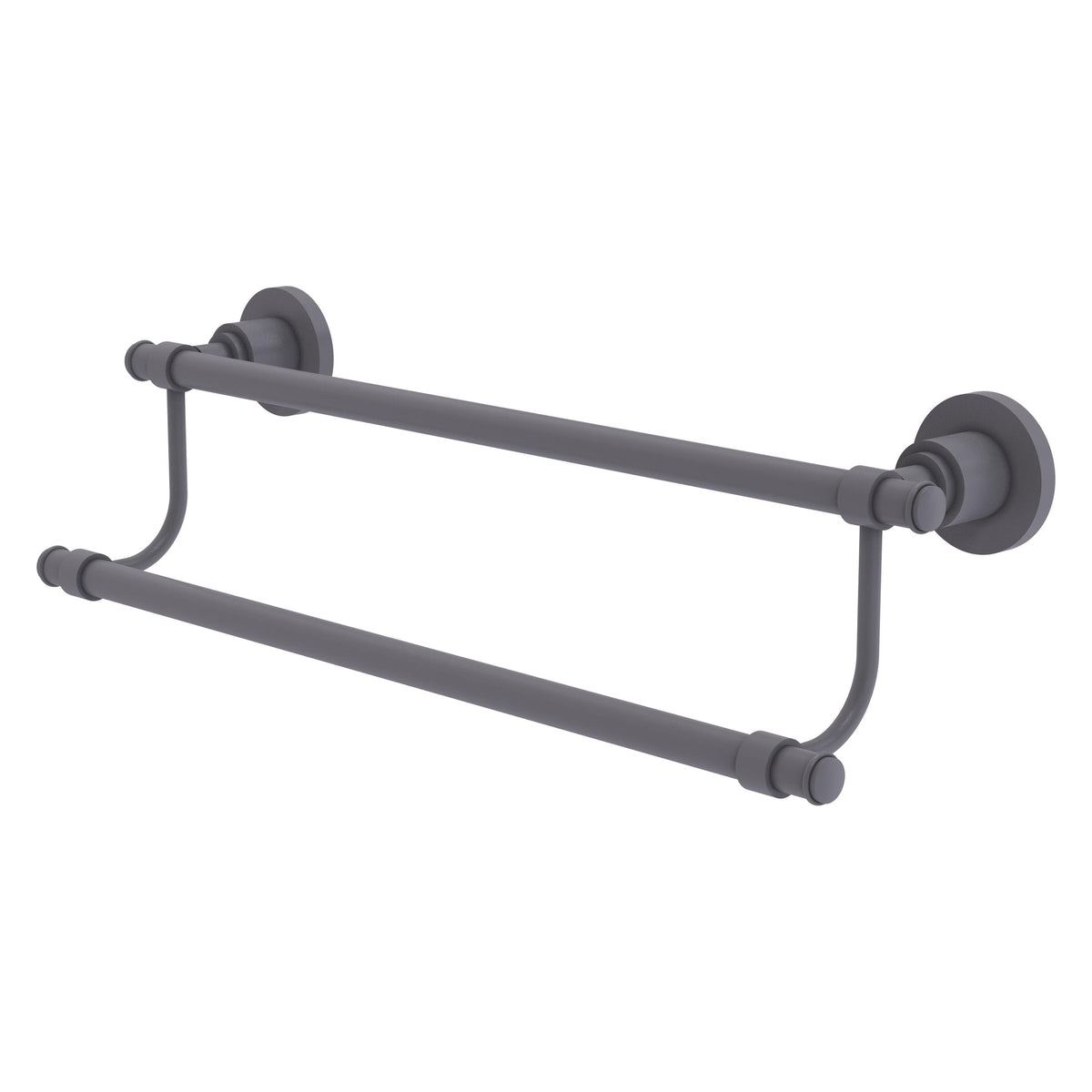 Allied Brass WS-72/36-GYM Washington Square 36" Double Matte Gray Towel Bar