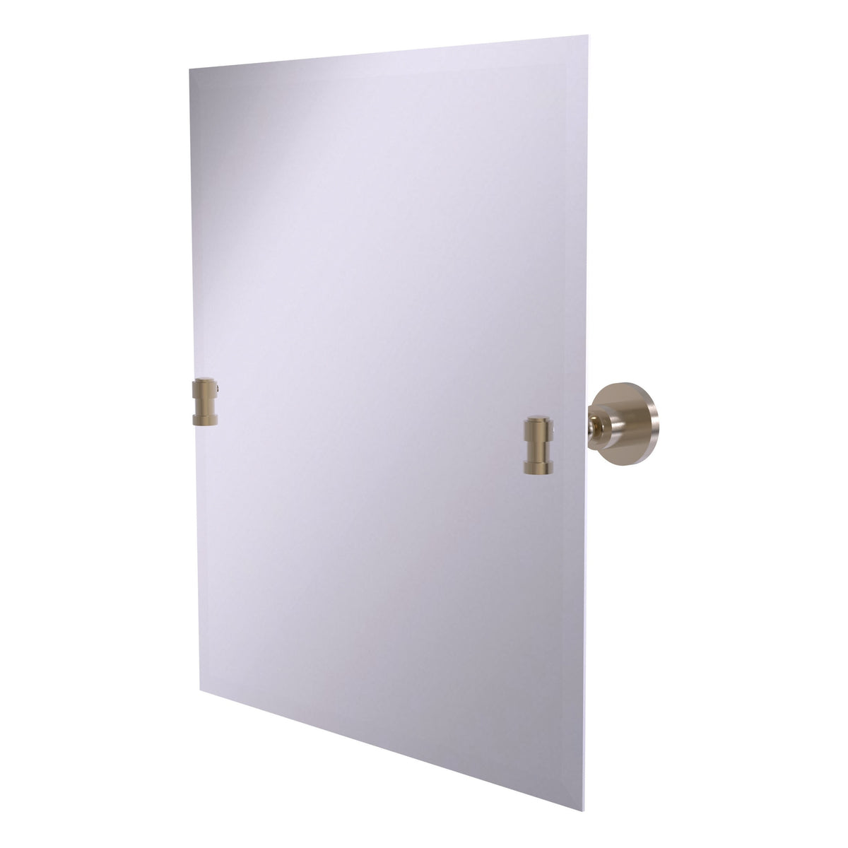 Allied Brass WS-92-PEW Washington Square Antique Pewter Frameless Rectangular Tilt Wall Mirror With Beveled Edge