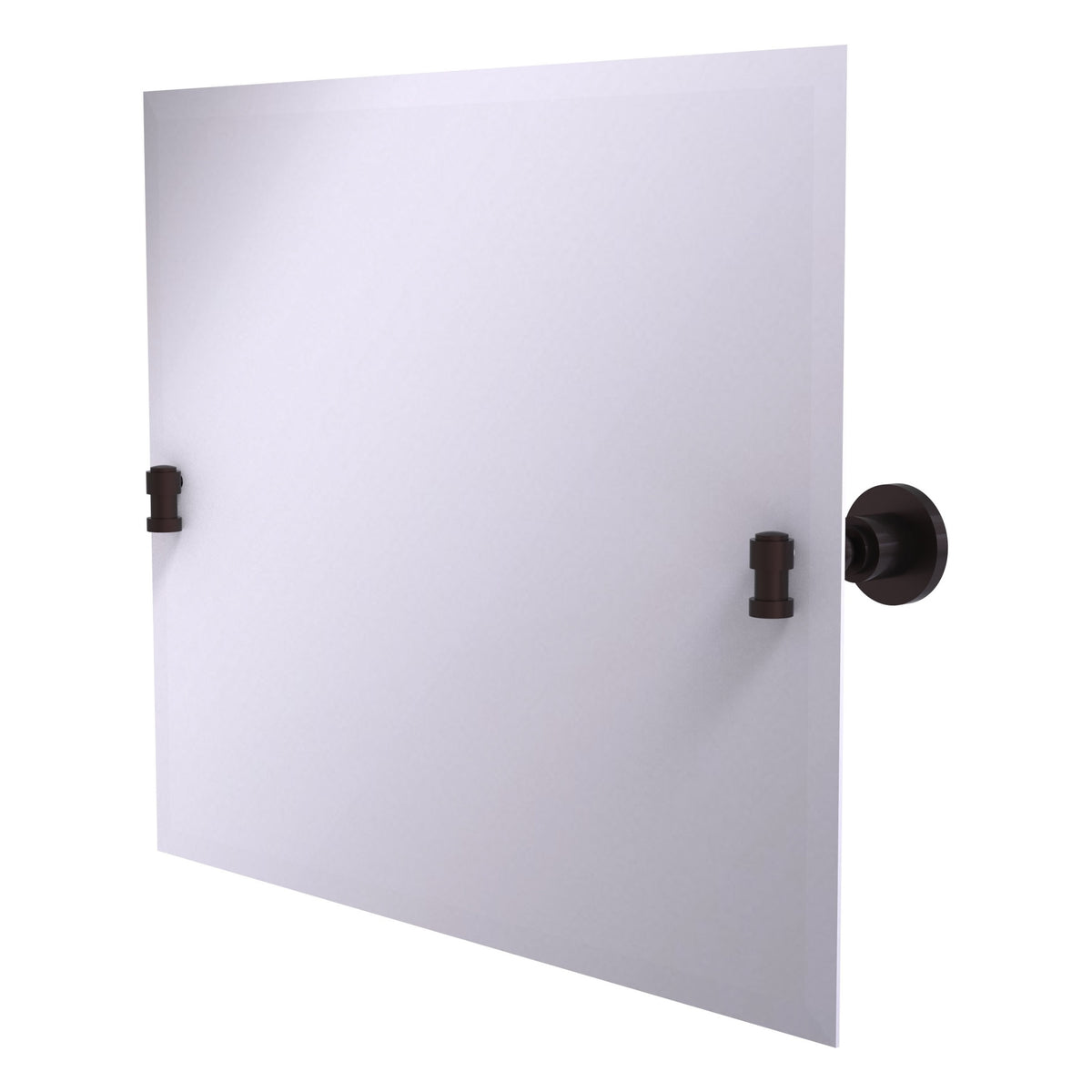 Allied Brass WS-93-ABZ Washington Square Antique Bronze Frameless Landscape Rectangular Tilt Wall Mirror With Beveled Edge