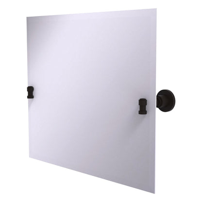 Allied Brass WS-93-ORB Washington Square Oil Rubbed Bronze Frameless Landscape Rectangular Tilt Wall Mirror With Beveled Edge