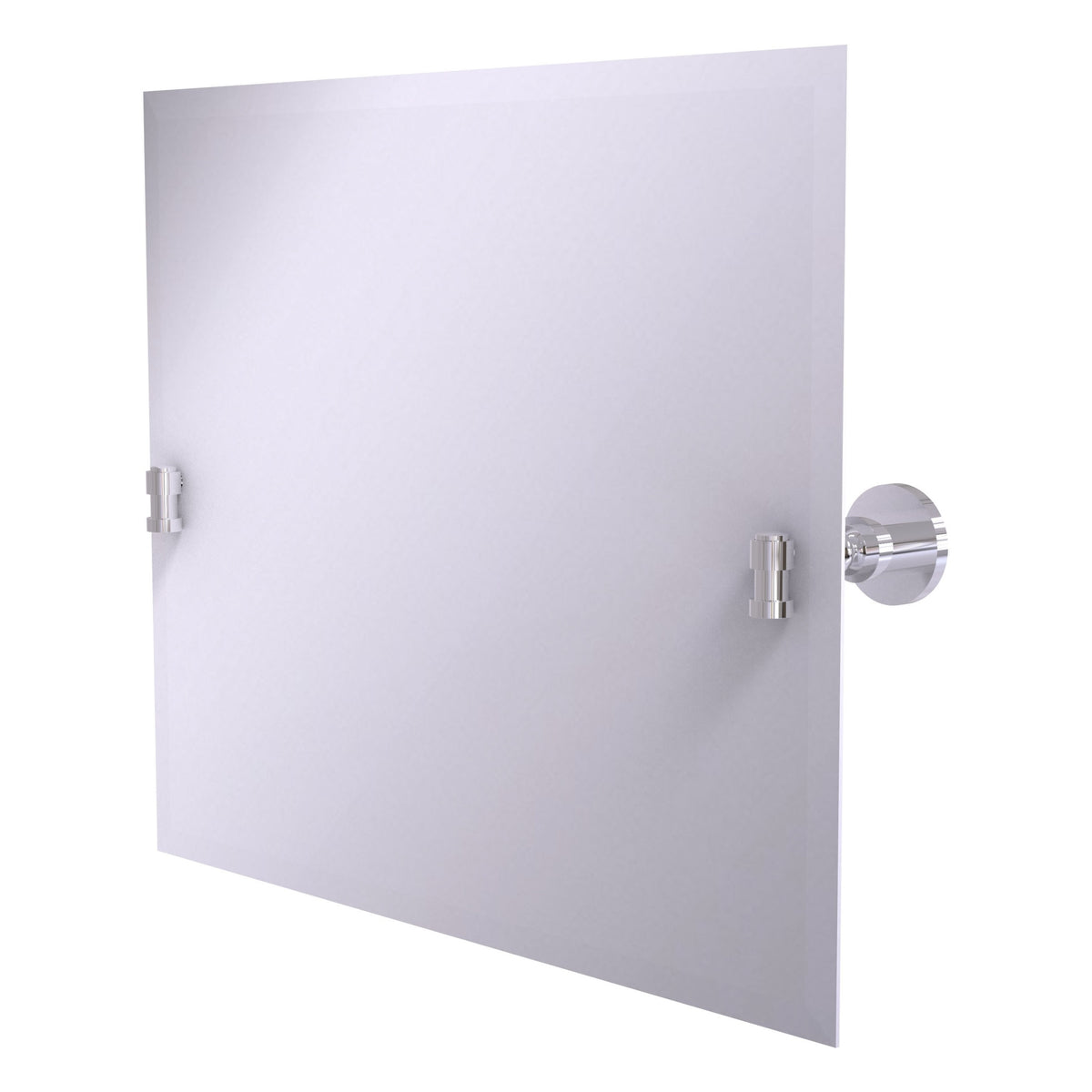 Allied Brass WS-93-PC Washington Square Polished Chrome Frameless Landscape Rectangular Tilt Wall Mirror With Beveled Edge