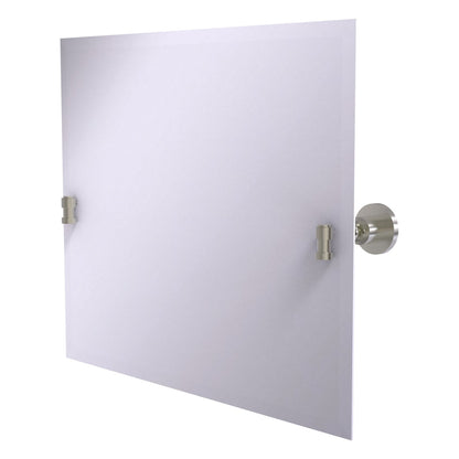 Allied Brass WS-93-SN Washington Square Satin Nickel Frameless Landscape Rectangular Tilt Wall Mirror With Beveled Edge