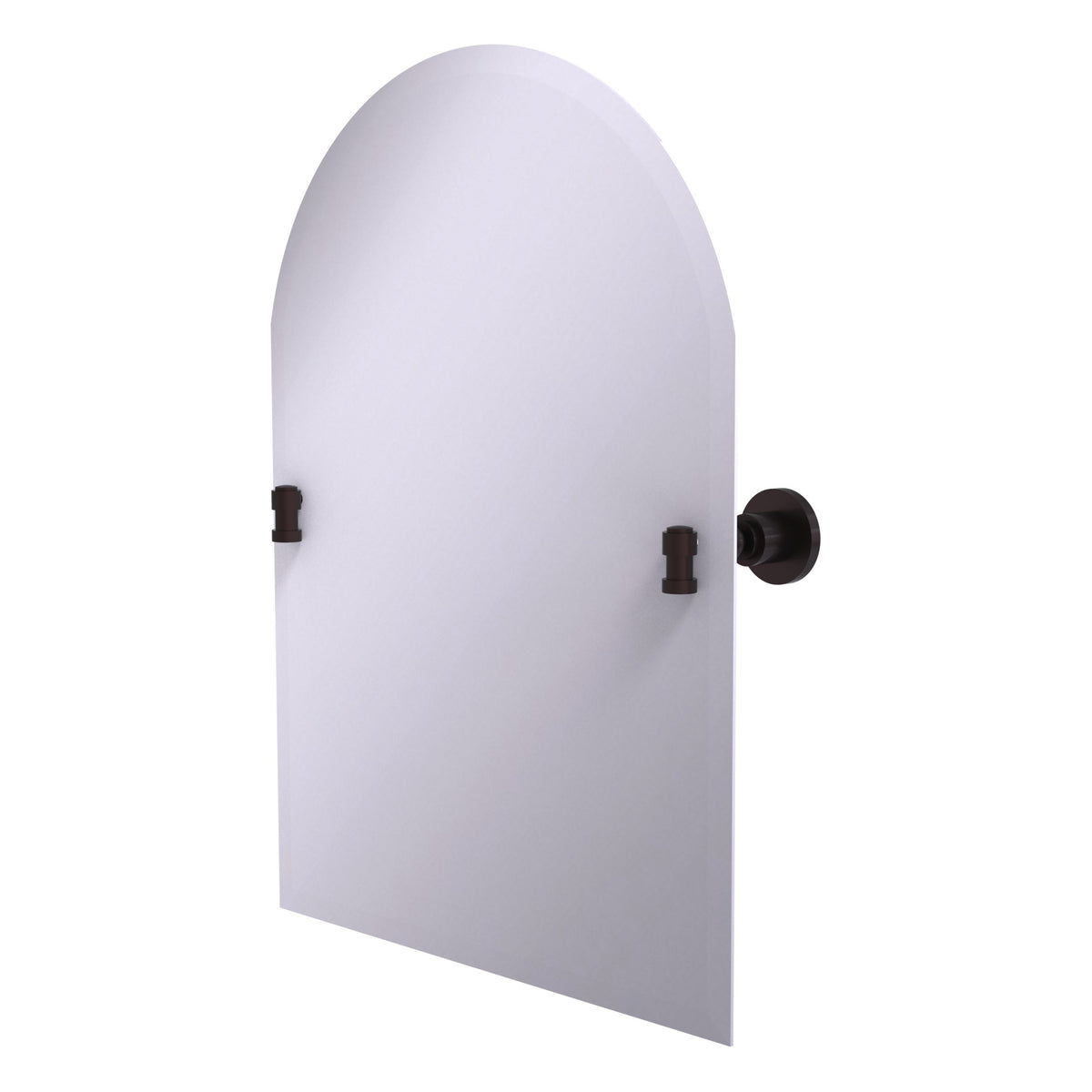 Allied Brass WS-94-ABZ Washington Square Antique Bronze Frameless Arched Top Wall Mirror With Beveled Edge