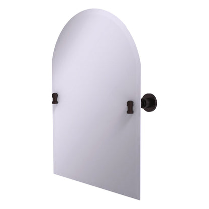 Allied Brass WS-94-ABZ Washington Square Antique Bronze Frameless Arched Top Wall Mirror With Beveled Edge