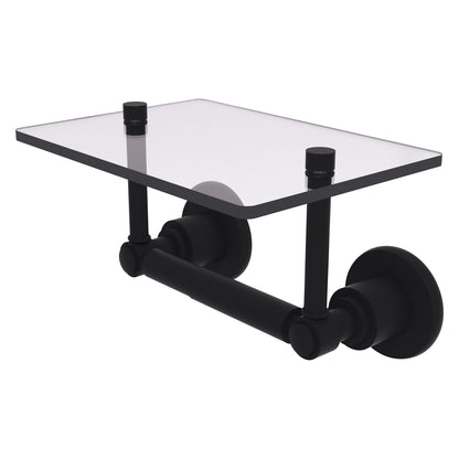 Allied Brass WS-GLT-24-BKM Washington Square 2-Post Matte Black Toilet Tissue Holder