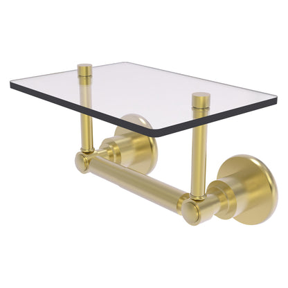 Allied Brass WS-GLT-24-SBR Washington Square 2-Post Satin Brass Toilet Tissue Holder
