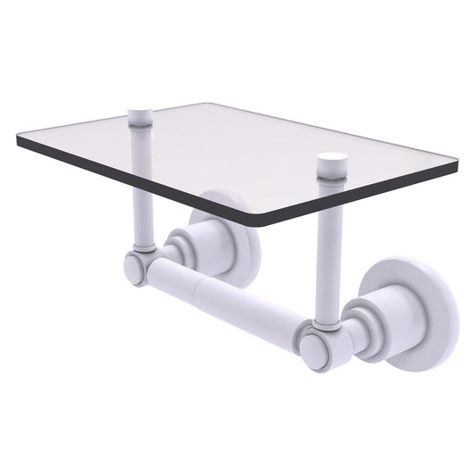 Allied Brass WS-GLT-24-WHM Washington Square 2-Post Matte White Toilet Tissue Holder